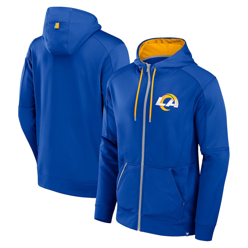 Los Angeles Rams Defender Full-Zip Hoodie - Royal - Fanatics