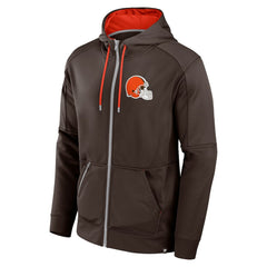 Cleveland Browns Defender Full-Zip Hoodie - Brown - Fanatics