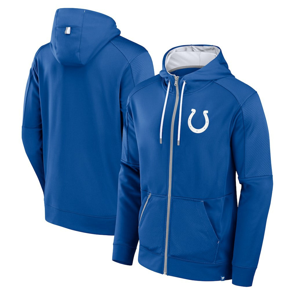 Indianapolis Colts Defender Full-Zip Hoodie - Royal - Fanatics