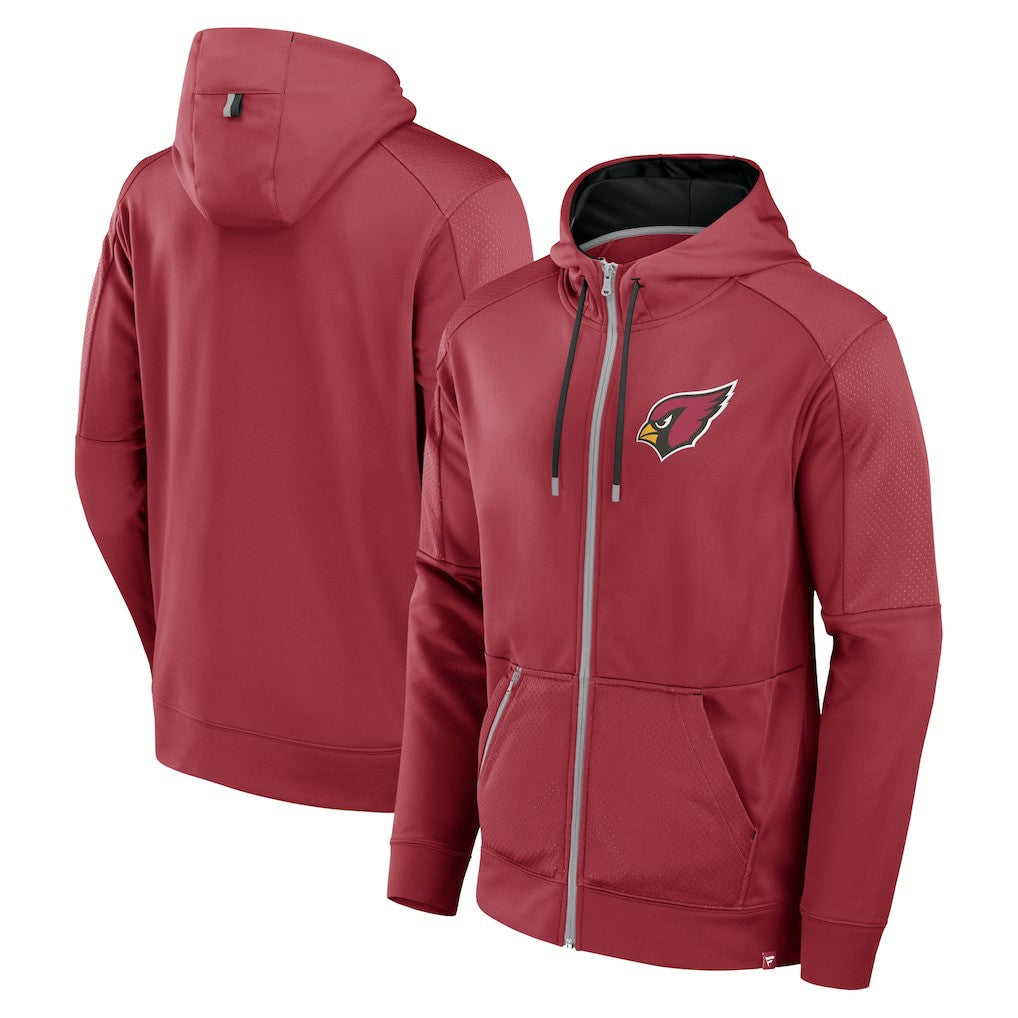 Arizona Cardinals Defender Full-Zip Hoodie - Cardinal - Fanatics