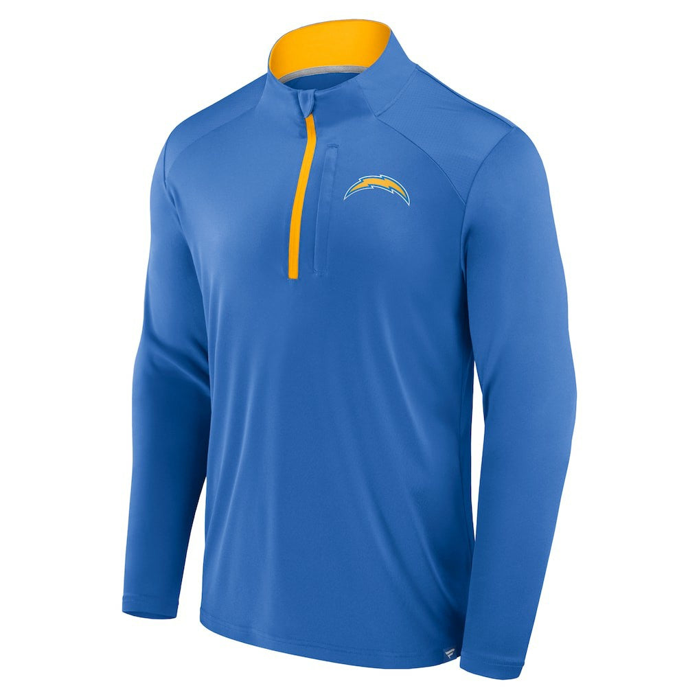 Los Angeles Chargers Defender Long Sleeve Quarter-Zip Jacket - Powder Blue - Fanatics
