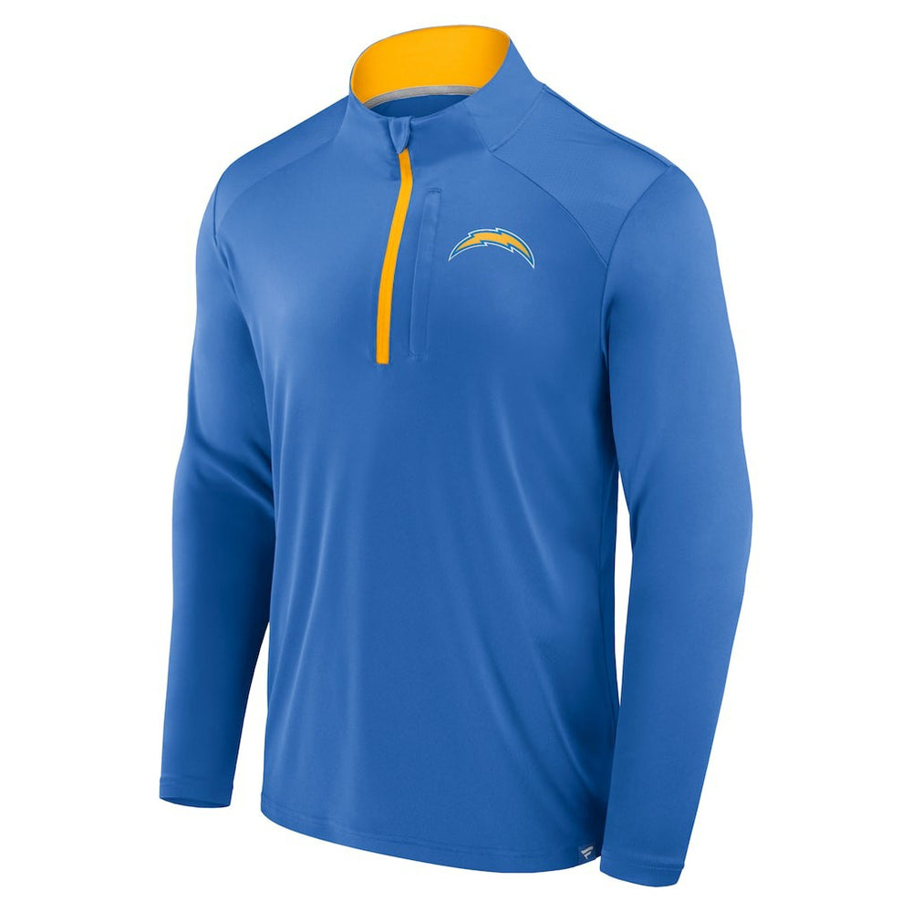 Los Angeles Chargers Defender Long Sleeve Quarter-Zip Jacket - Powder Blue - Fanatics