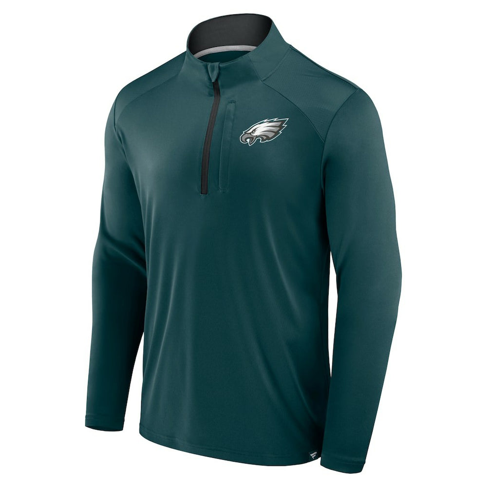 Philadelphia Eagles Defender Long Sleeve Quarter-Zip Jacket - Midnight Green - Fanatics