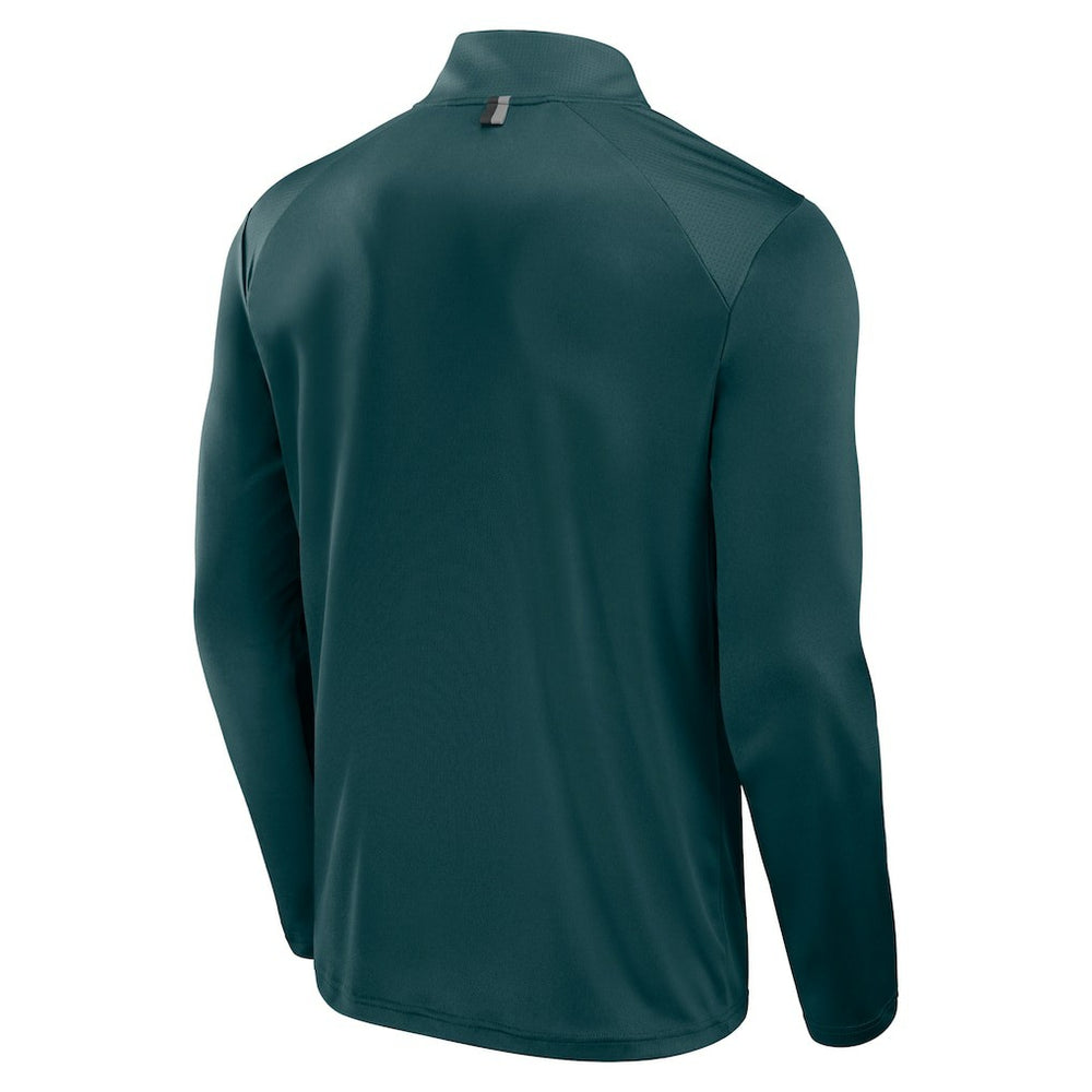 Philadelphia Eagles Defender Long Sleeve Quarter-Zip Jacket - Midnight Green - Fanatics