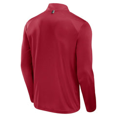San Francisco 49ers Defender Long Sleeve Quarter-Zip Jacket - Scarlet - Fanatics