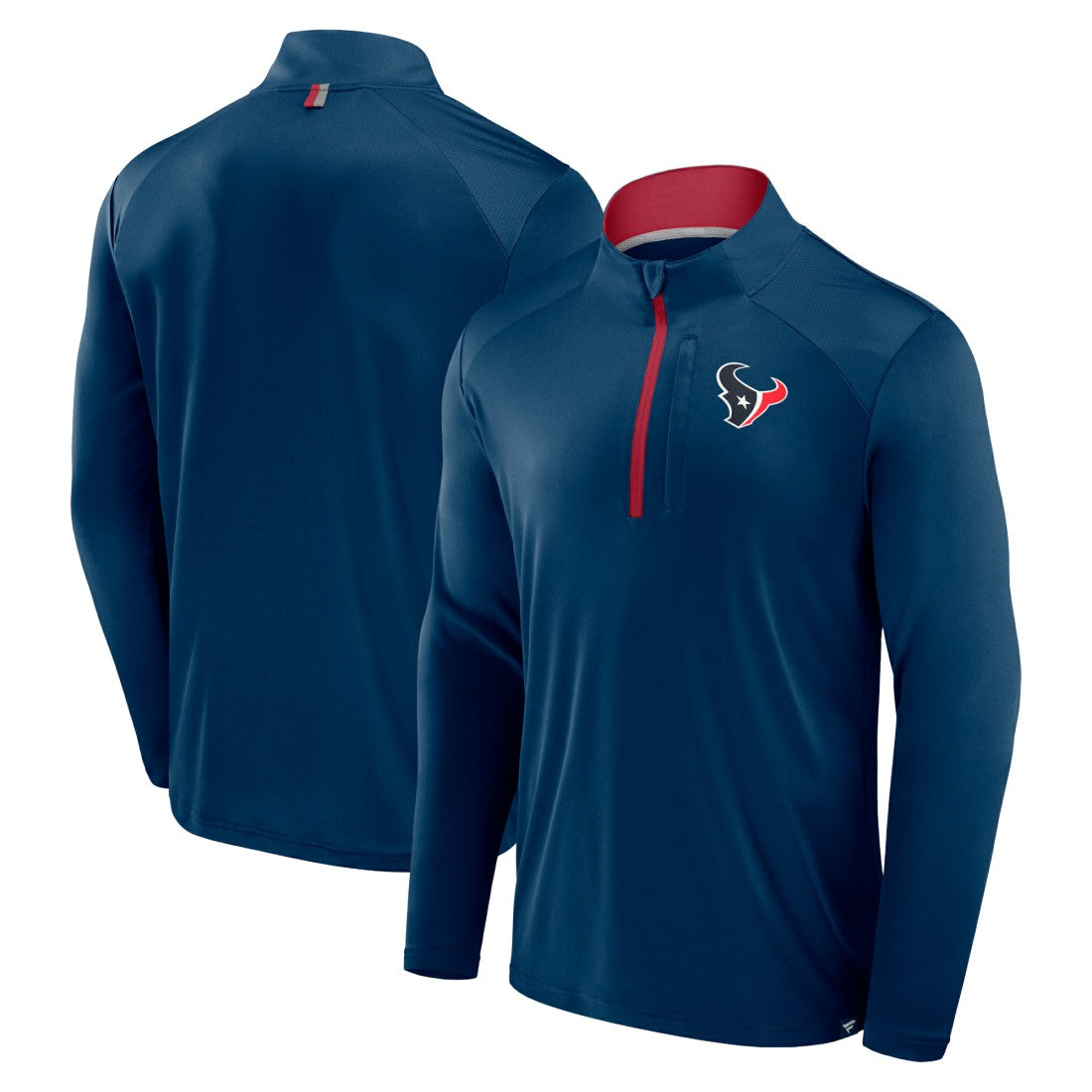 Houston Texans Defender Long Sleeve Quarter-Zip Jacket - Navy - Fanatics
