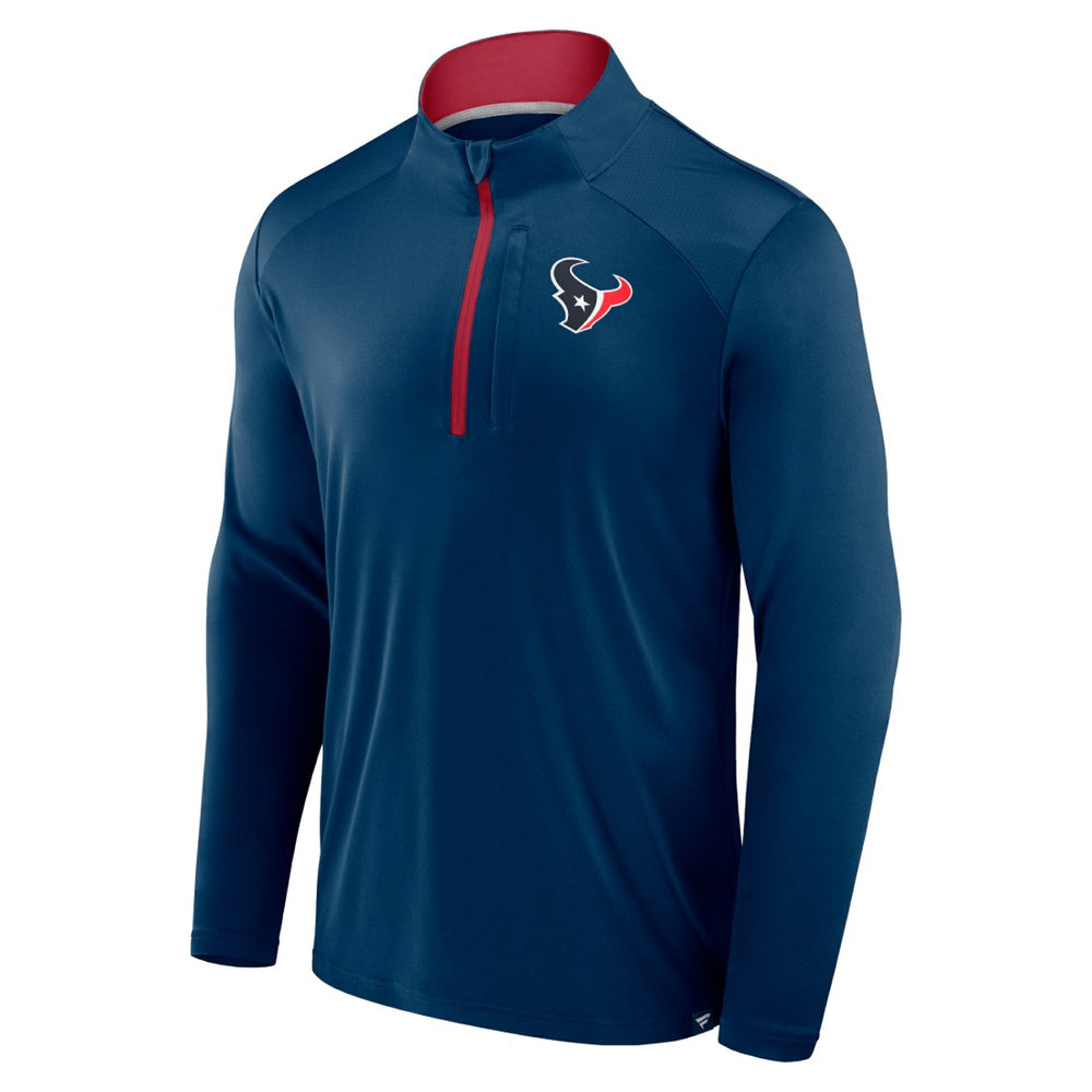 Houston Texans Defender Long Sleeve Quarter-Zip Jacket - Navy - Fanatics