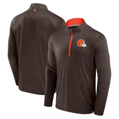 Cleveland Browns Defender Long Sleeve Quarter-Zip Jacket - Brown - Fanatics
