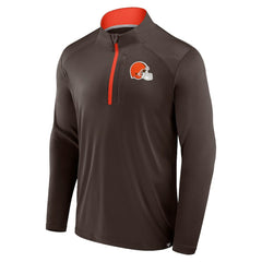 Cleveland Browns Defender Long Sleeve Quarter-Zip Jacket - Brown - Fanatics