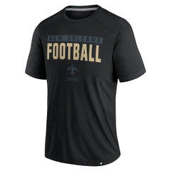 New Orleans Saints Defender Blackout T-Shirt - Black - Fanatics
