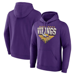Minnesota Vikings Geometric Chrome Pullover Hoodie - Purple - Fanatics