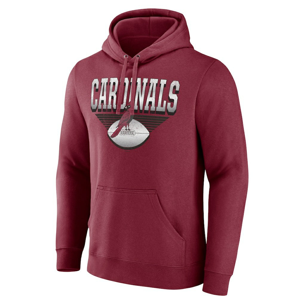 Arizona Cardinals Geometric Chrome Pullover Hoodie - Cardinal - Fanatics