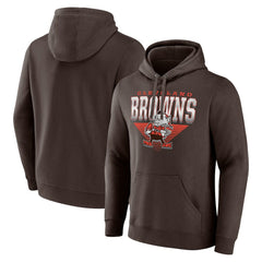 Cleveland Browns Geometric Chrome Pullover Hoodie - Brown - Fanatics