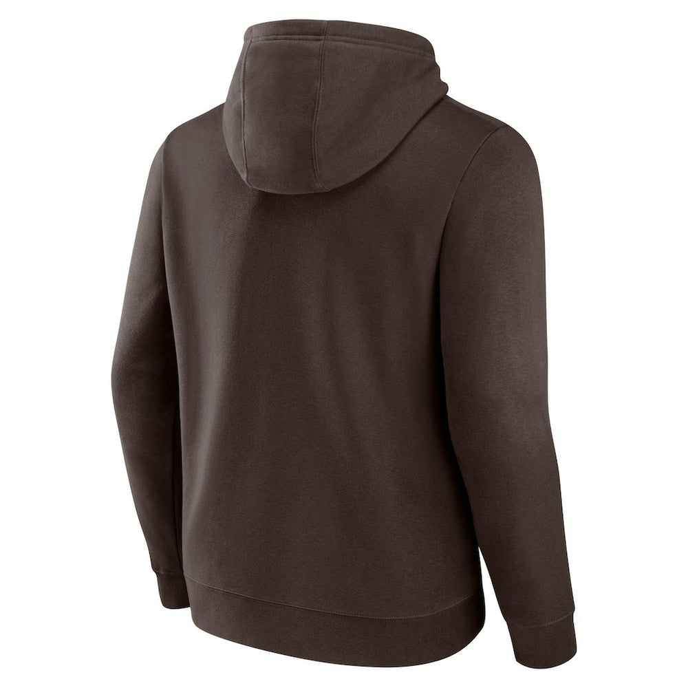 Cleveland Browns Geometric Chrome Pullover Hoodie - Brown - Fanatics
