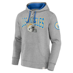 Los Angeles Chargers Label Maker Pullover Hoodie - Gray - Fanatics