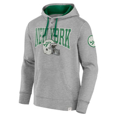 New York Jets Label Maker Pullover Hoodie - Heather Gray - Fanatics