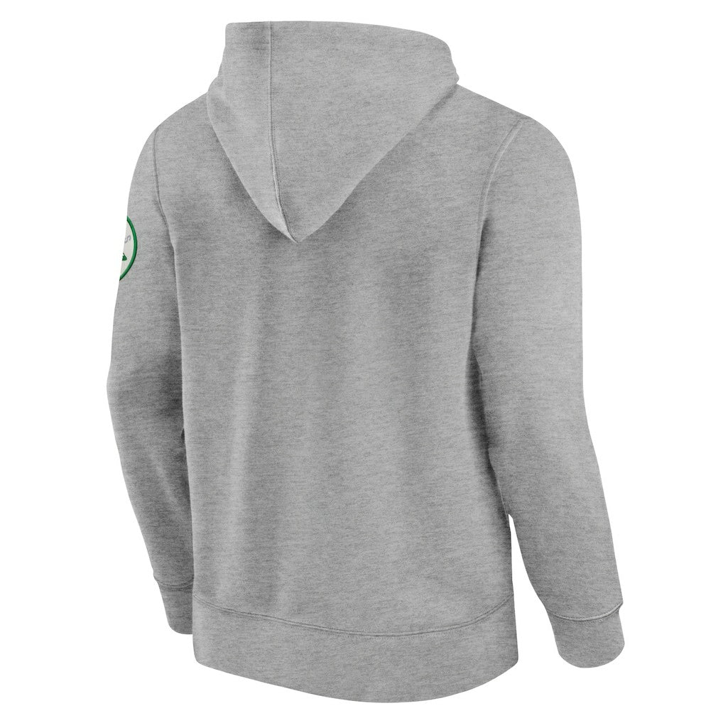 New York Jets Label Maker Pullover Hoodie - Heather Gray - Fanatics
