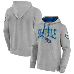 Seattle Seahawks Label Maker Pullover Hoodie - Heather Gray - Fanatics