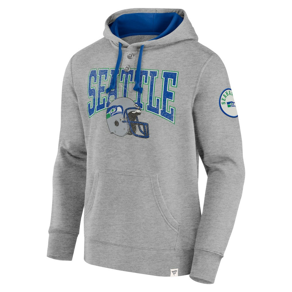 Seattle Seahawks Label Maker Pullover Hoodie - Heather Gray - Fanatics