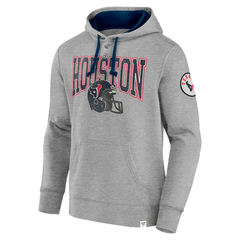 Houston Texans Label Maker Pullover Hoodie - Heather Gray - Fanatics