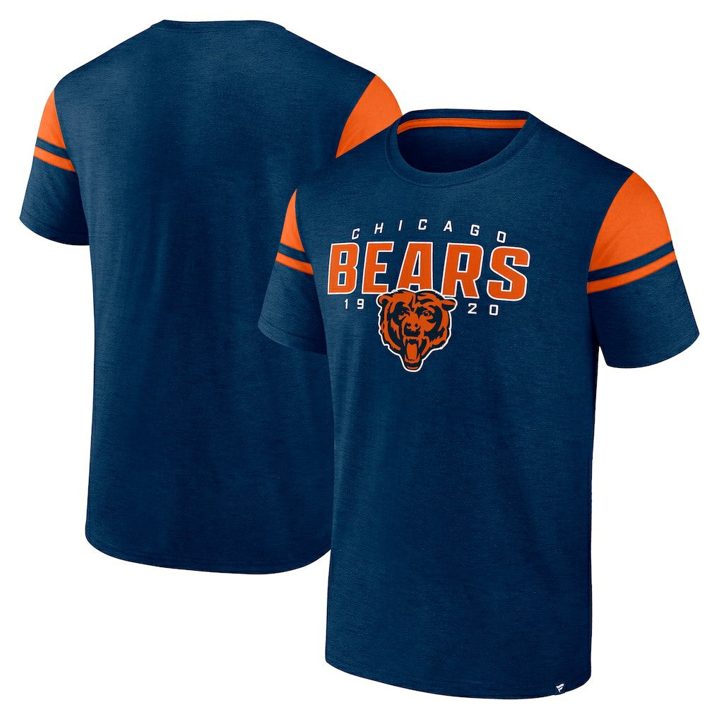 Chicago Bears Old School Play Slub T-Shirt - Navy - Fanatics