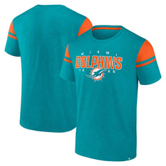 Miami Dolphins Old School Play Slub T-Shirt - Aqua - Fanatics