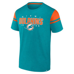 Miami Dolphins Old School Play Slub T-Shirt - Aqua - Fanatics
