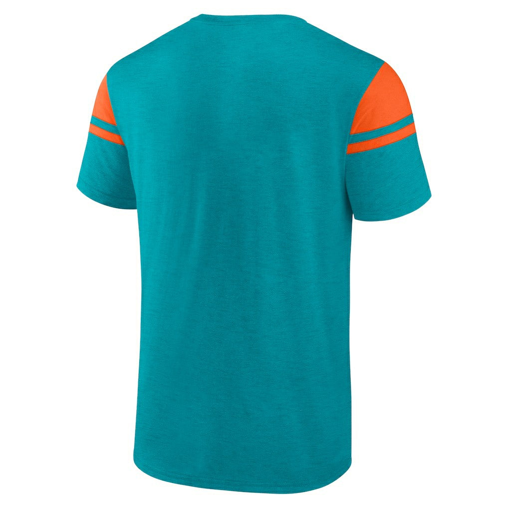 Miami Dolphins Old School Play Slub T-Shirt - Aqua - Fanatics