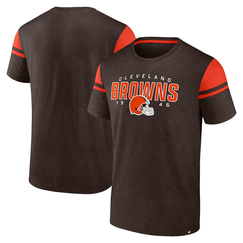 Cleveland Browns Old School Play Slub T-Shirt - Brown - Fanatics