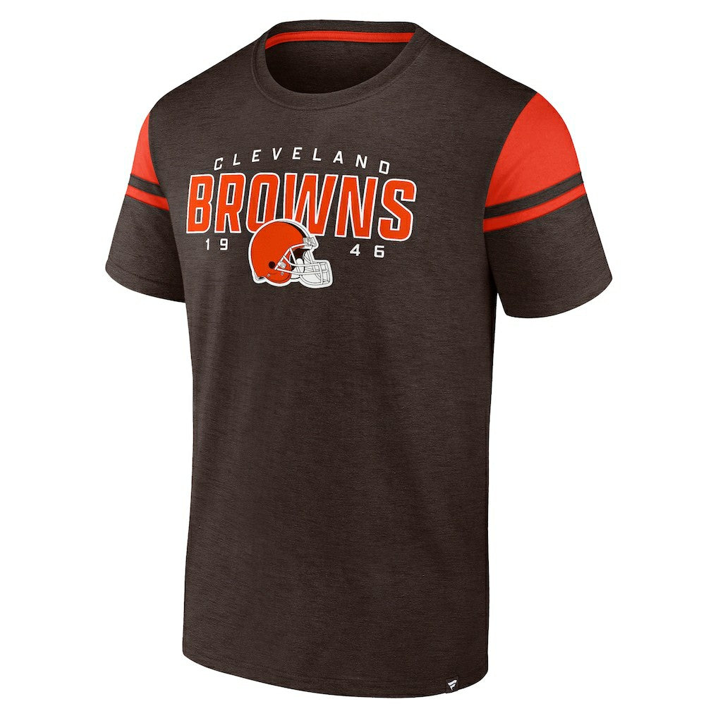 Cleveland Browns Old School Play Slub T-Shirt - Brown - Fanatics