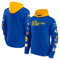 Los Angeles Rams Patched Out Pullover Hoodie - Royal/Gold - Fanatics