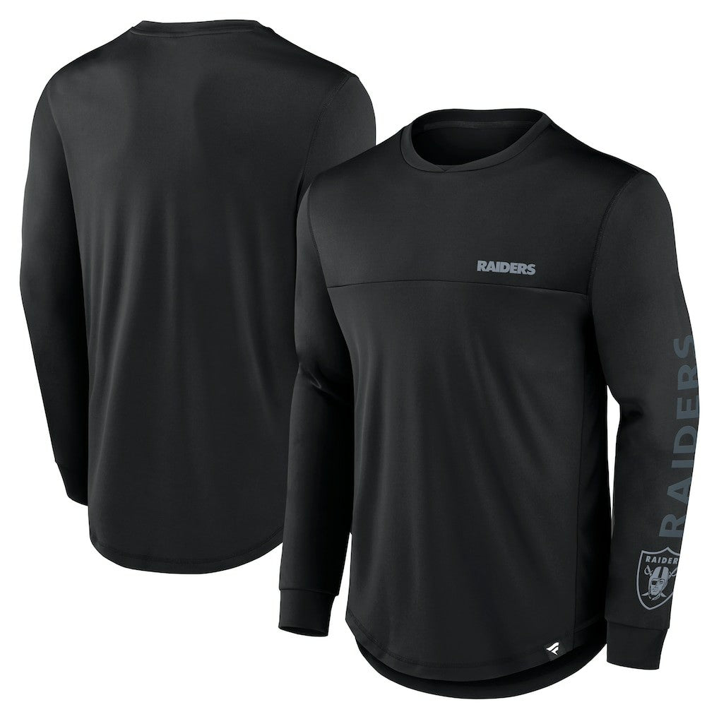 Las Vegas Raiders Blackout Long Sleeve T-Shirt - Black - Fanatics