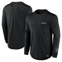 Las Vegas Raiders Blackout Long Sleeve T-Shirt - Black - Fanatics