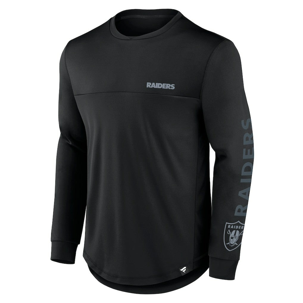 Las Vegas Raiders Blackout Long Sleeve T-Shirt - Black - Fanatics