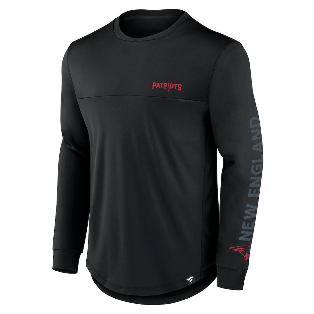 New England Patriots Blackout Long Sleeve T-Shirt - Black - Fanatics