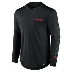 New England Patriots Blackout Long Sleeve T-Shirt - Black - Fanatics