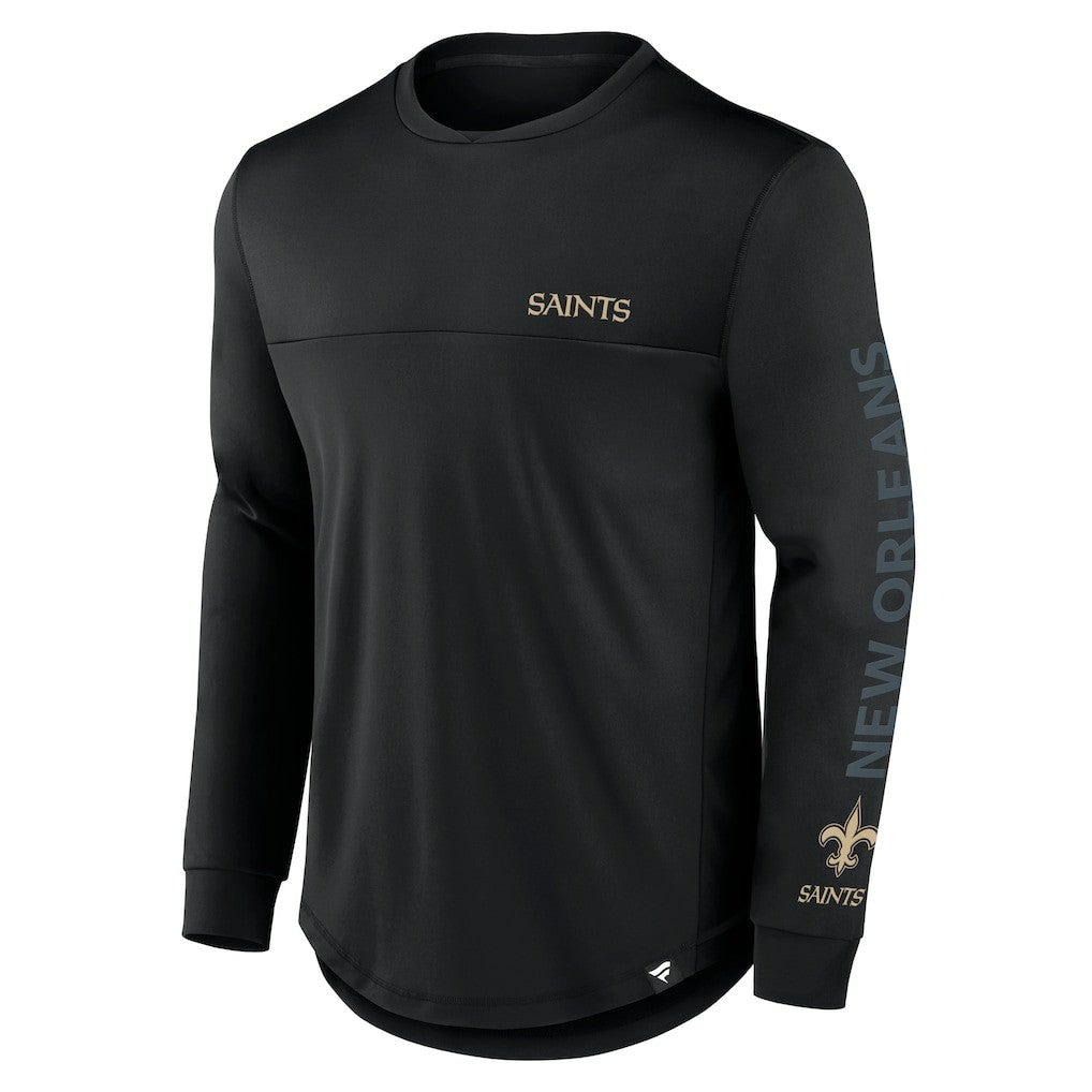 New Orleans Saints Blackout Long Sleeve T-Shirt - Black - Fanatics