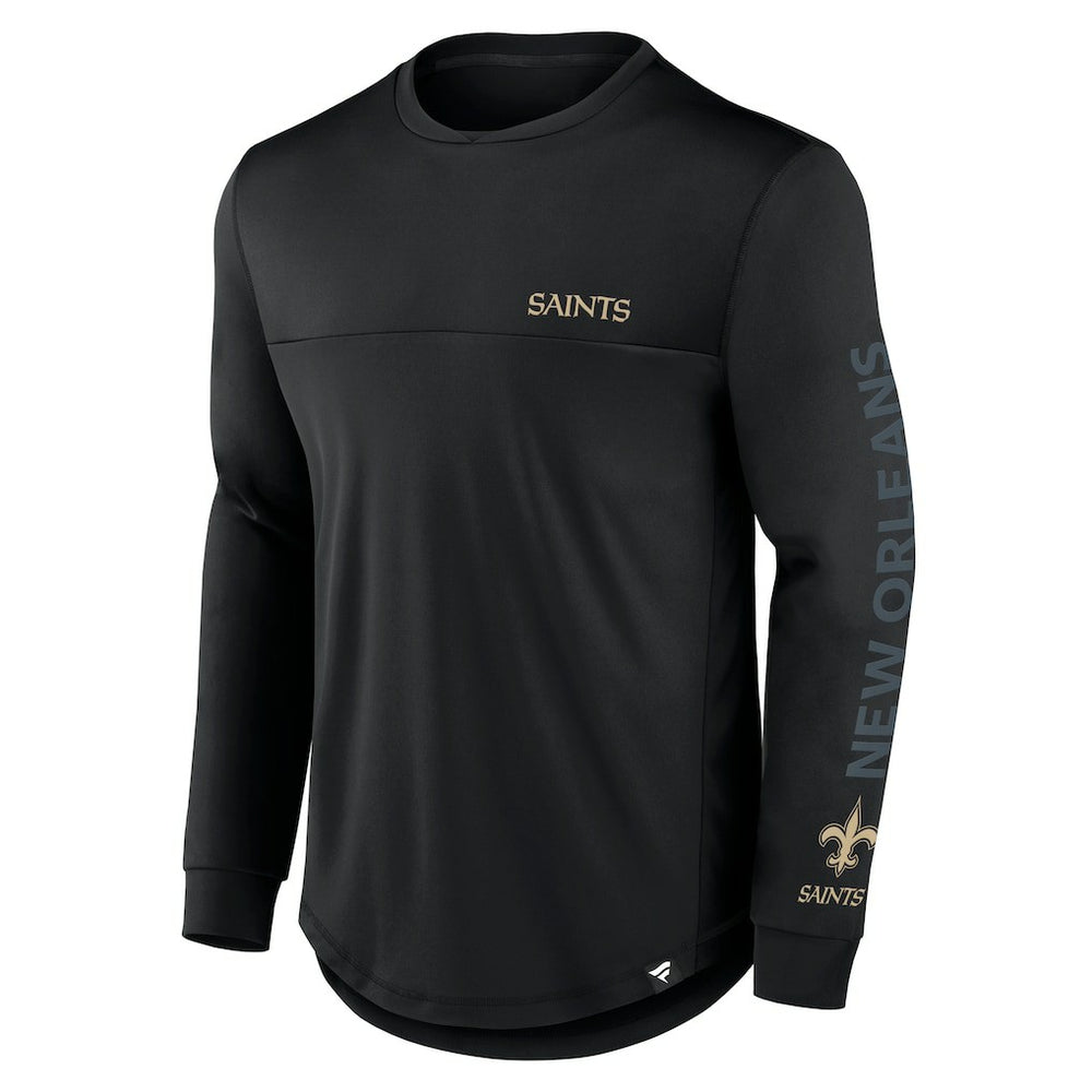 New Orleans Saints Blackout Long Sleeve T-Shirt - Black - Fanatics