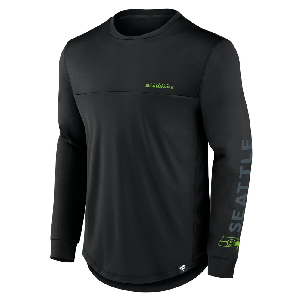 Seattle Seahawks Blackout Long Sleeve T-Shirt - Black - Fanatics