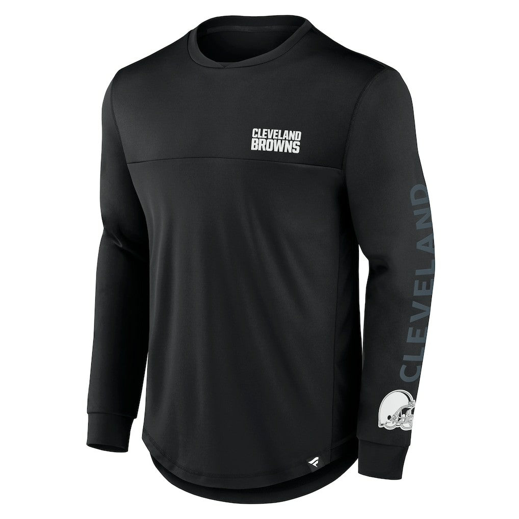 Cleveland Browns Blackout Long Sleeve T-Shirt - Black - Fanatics