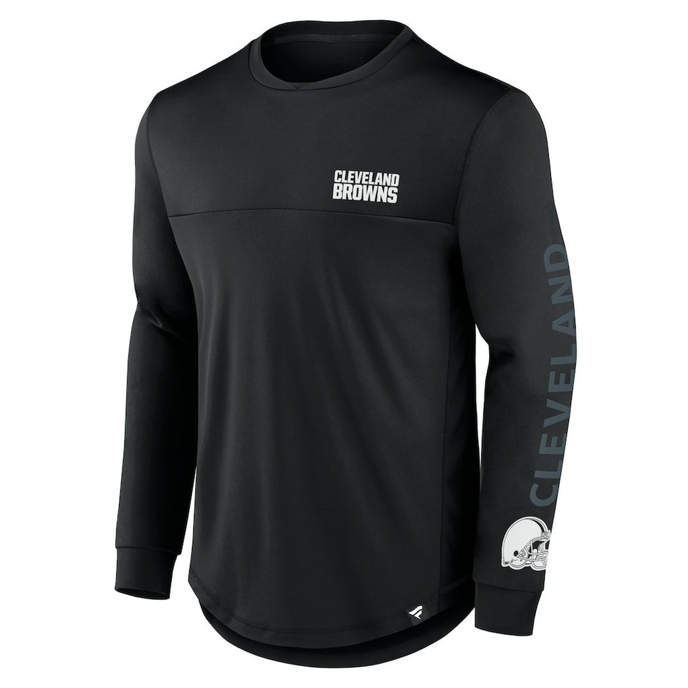 Cleveland Browns Blackout Long Sleeve T-Shirt - Black - Fanatics