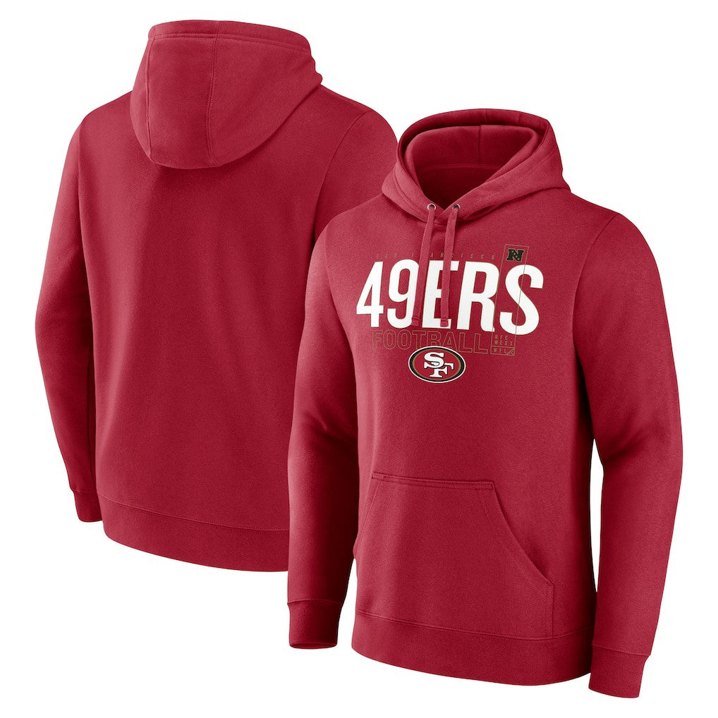 San Francisco 49ers Pylon Outline Pullover Hoodie - Scarlet - Fanatics