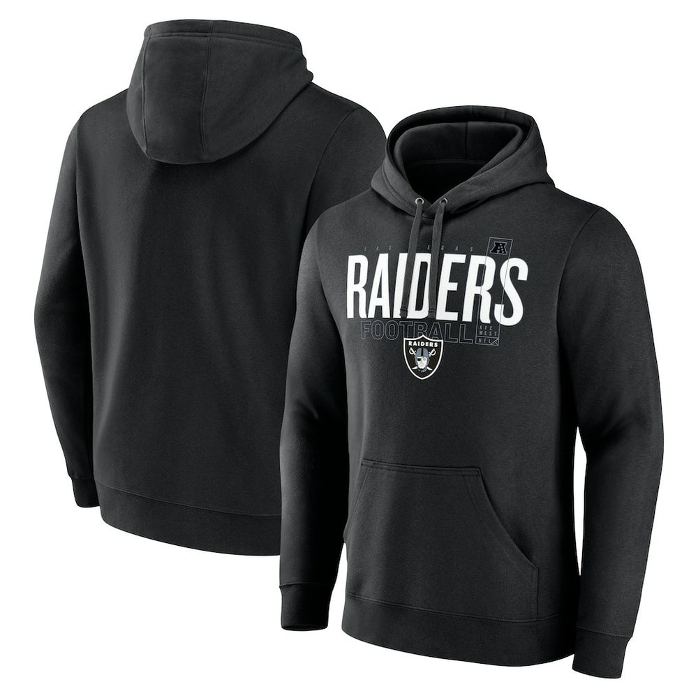 Las Vegas Raiders Pylon Outline Pullover Hoodie - Black - Fanatics