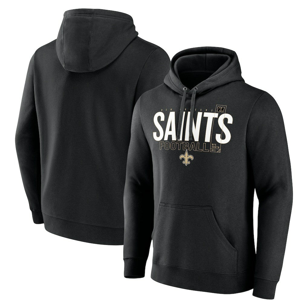 New Orleans Saints Pylon Outline Pullover Hoodie - Black - Fanatics