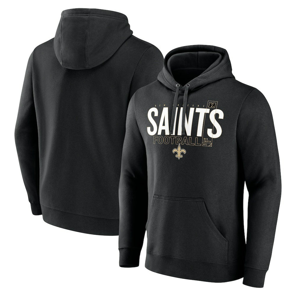 New Orleans Saints Pylon Outline Pullover Hoodie - Black - Fanatics
