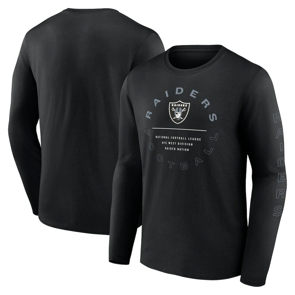 Las Vegas Raiders Stat Sheet Long Sleeve T-Shirt - Black - Fanatics