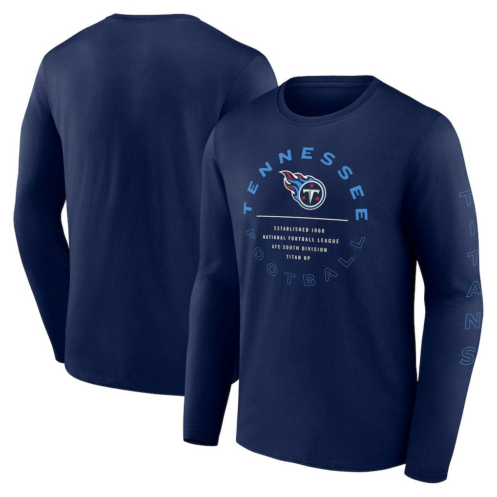 Tennessee Titans Stat Sheet Long Sleeve T-Shirt - Navy - Fanatics