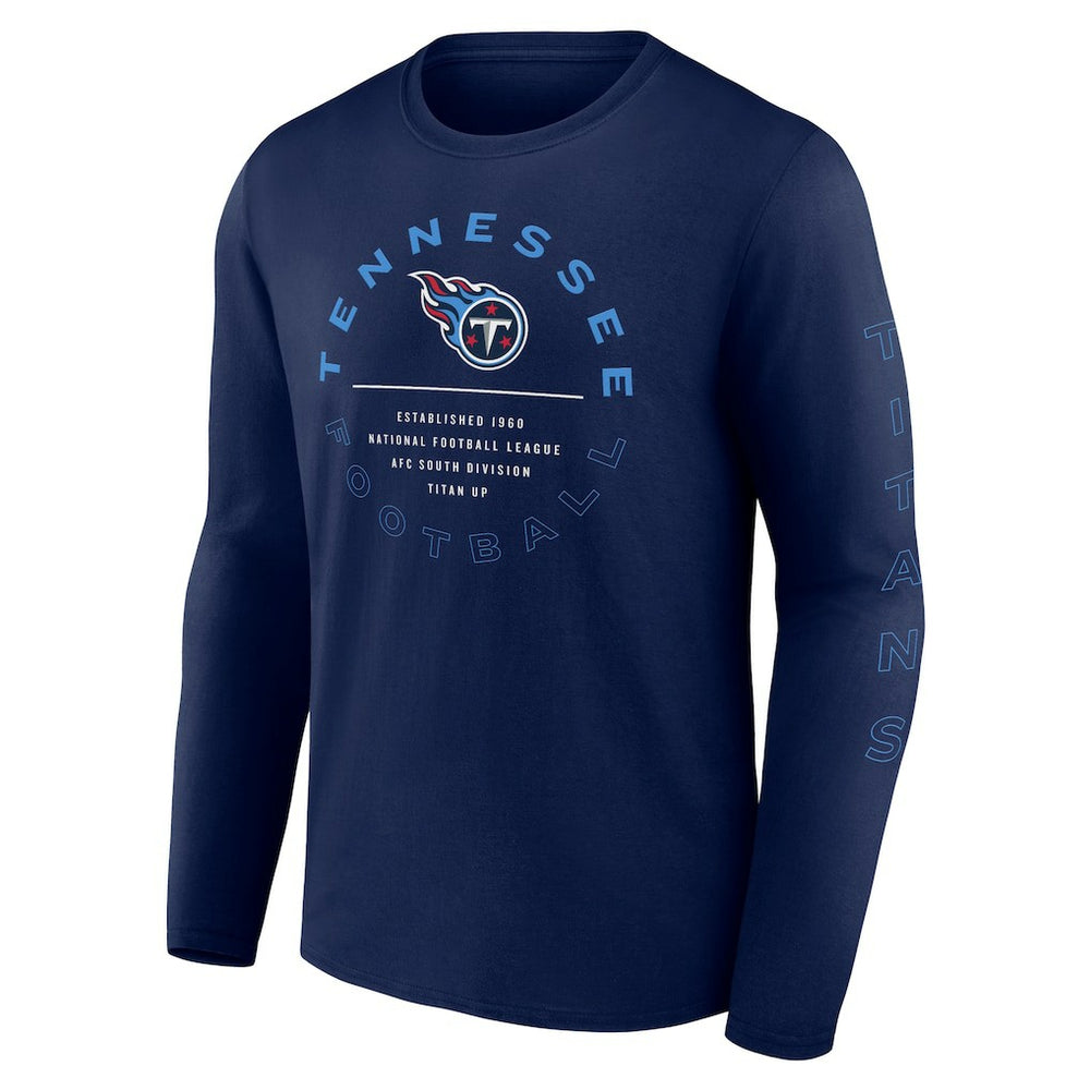 Tennessee Titans Stat Sheet Long Sleeve T-Shirt - Navy - Fanatics