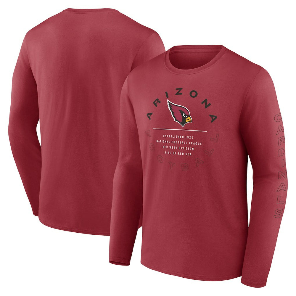 Arizona Cardinals Stat Sheet Long Sleeve T-Shirt - Cardinal - Fanatics