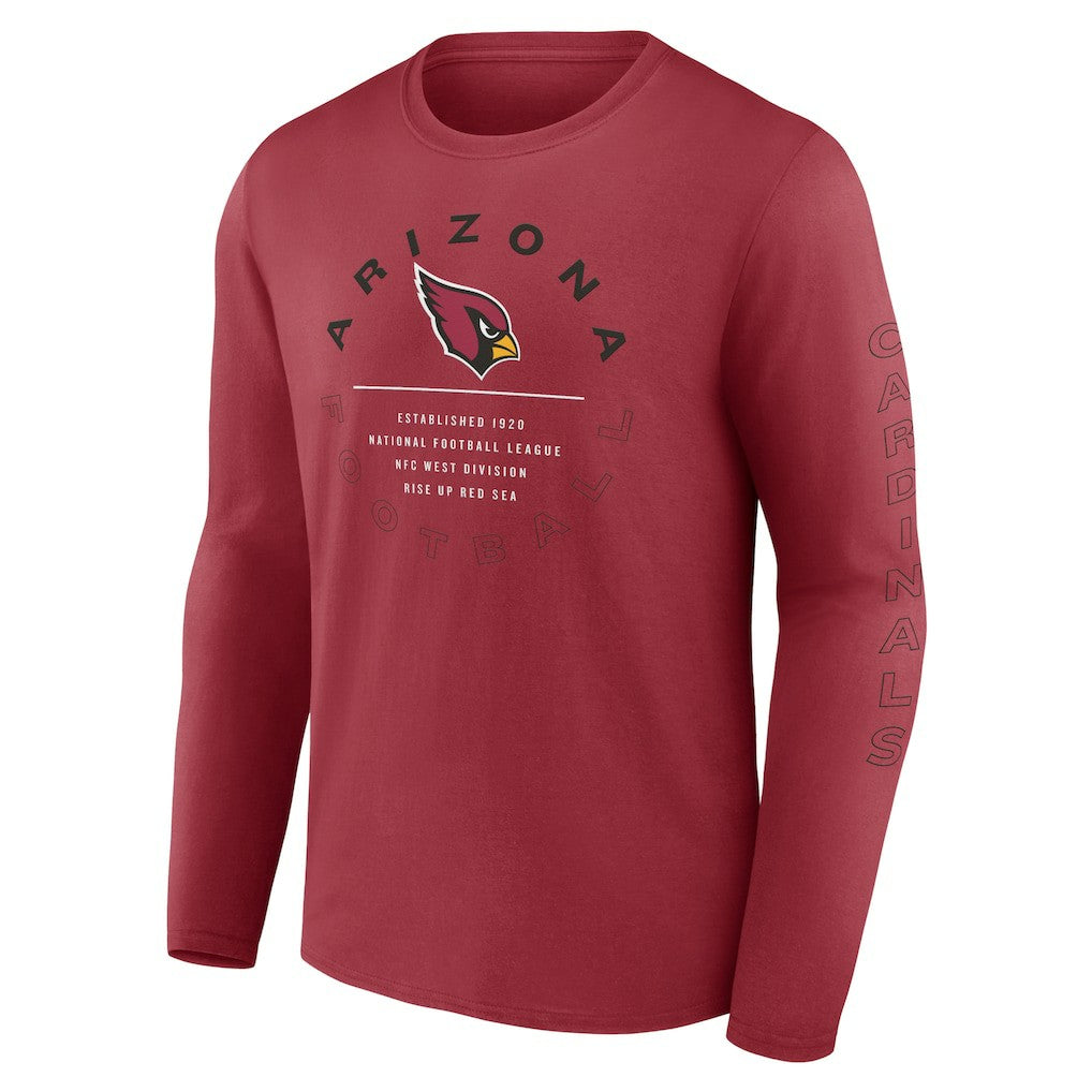 Arizona Cardinals Stat Sheet Long Sleeve T-Shirt - Cardinal - Fanatics